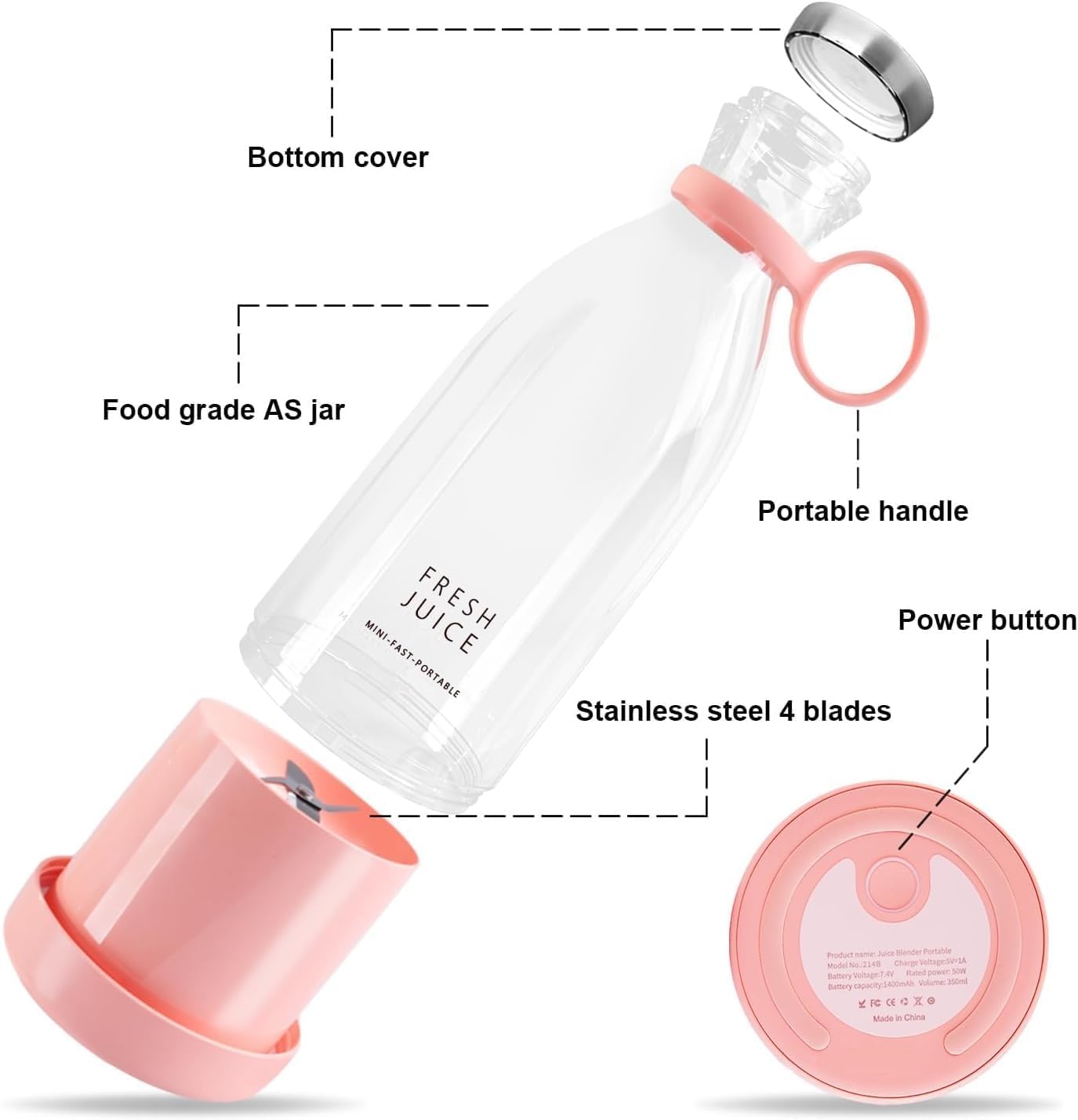 Rechargeable Portable Blender