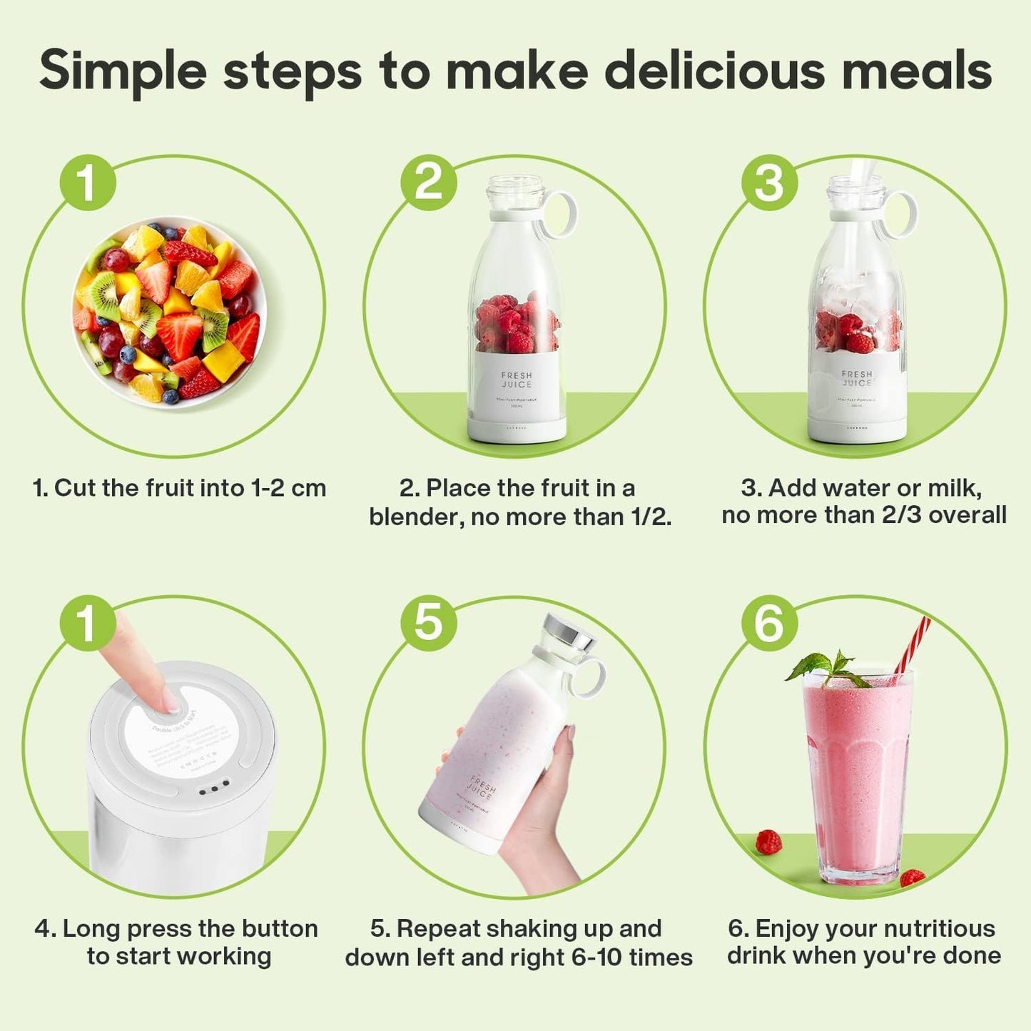 Rechargeable Portable Blender