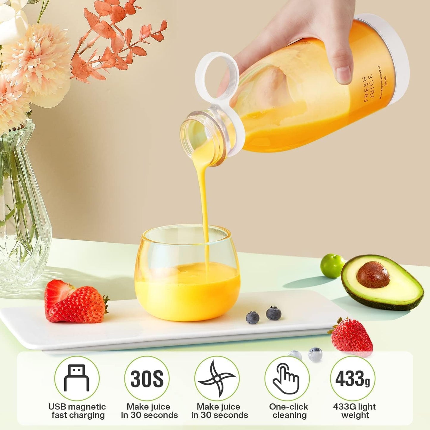 Rechargeable Portable Blender