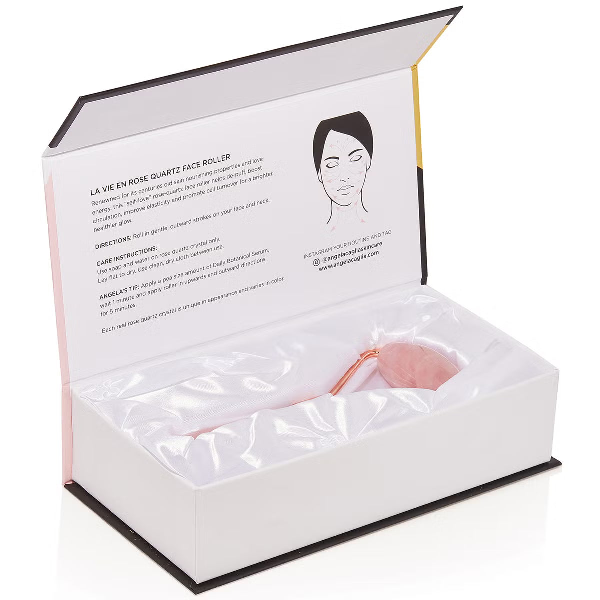 Caglia Skincare Rose Quartz Facial Roller