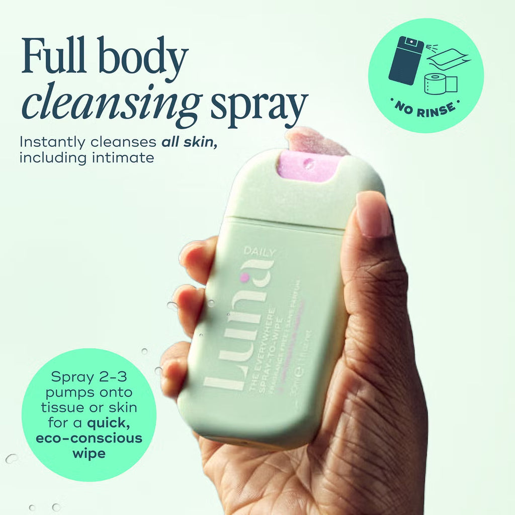 Aluna Daily The Everywhere Spray-To-Wipe Cleansing Body Spray Travel Kit
