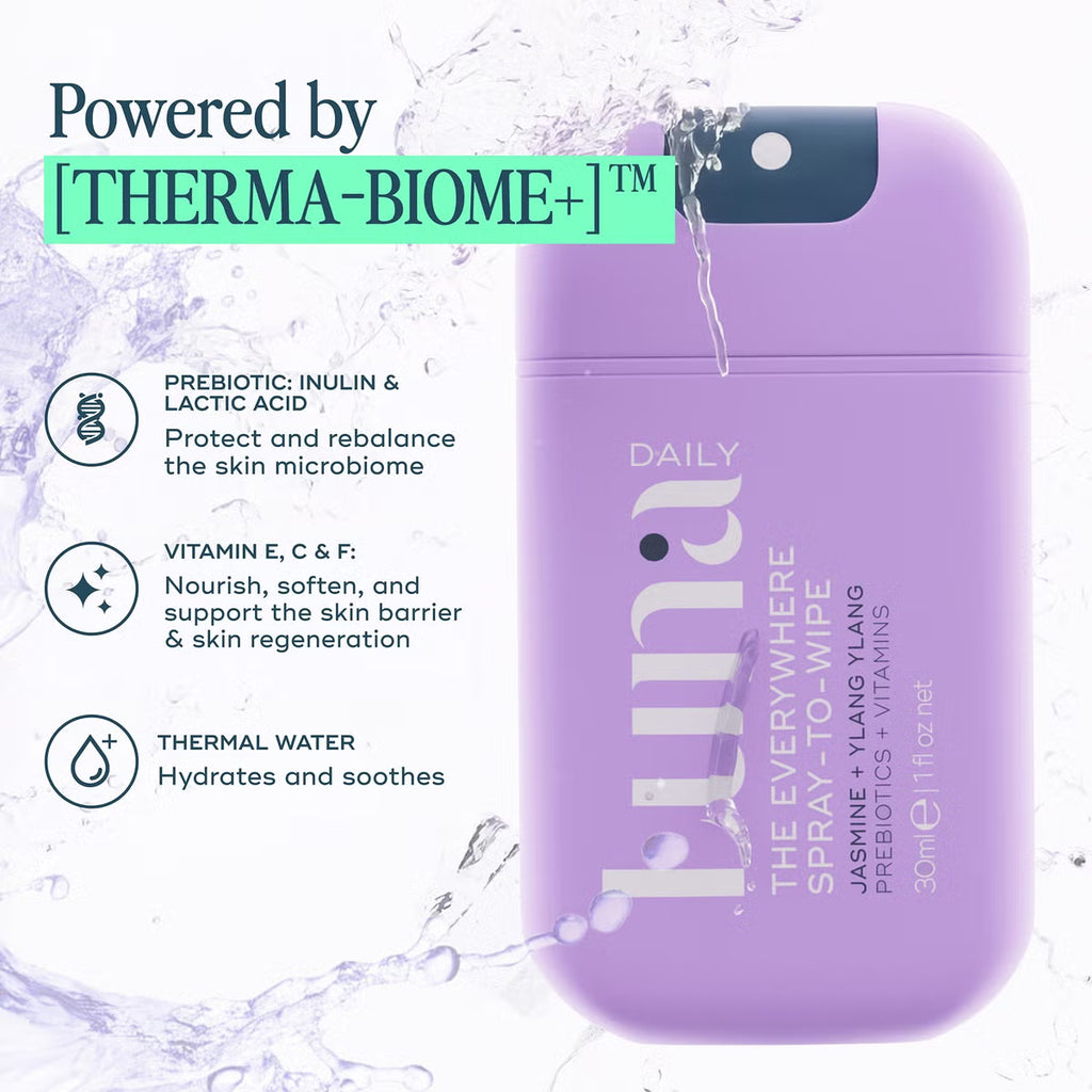 Aluna Daily The Everywhere Spray-To-Wipe Cleansing Body Spray Travel Kit