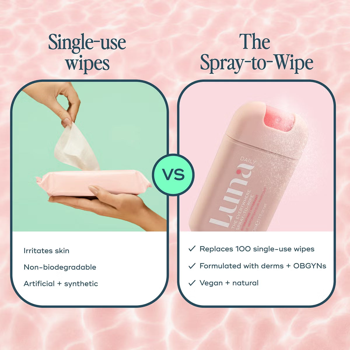 Aluna Daily The Everywhere Spray-To-Wipe Cleansing Body Spray Travel Kit